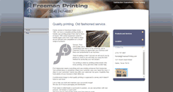 Desktop Screenshot of freemanprinting.com