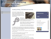 Tablet Screenshot of freemanprinting.com